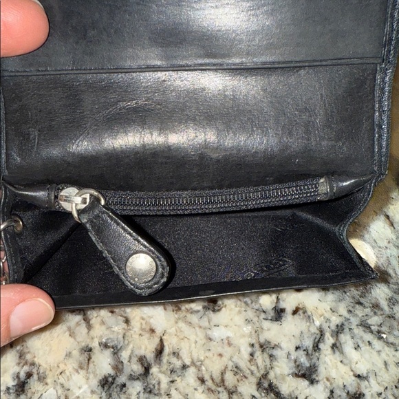COACH Black Leather Keychain Wallet - Picture 3 of 4